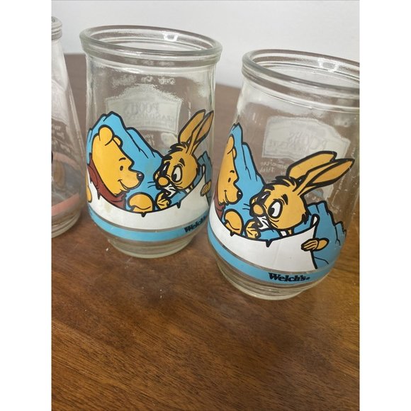 Welch's Jelly Jars Disney Glass Winnie the Pooh and Tigger Lion King Set 4 - Picture 2 of 8